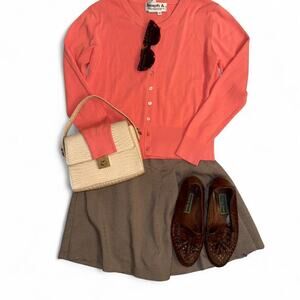 insane retro vtg 70s 80s 90s preppy academia cardigan